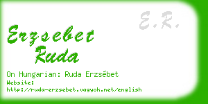 erzsebet ruda business card